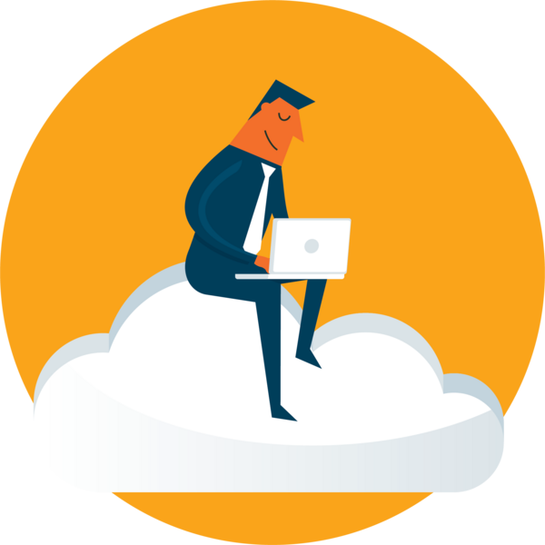 business man entering a financial wellness door